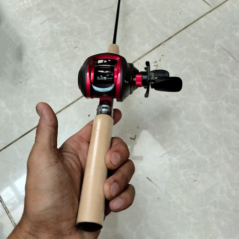 Combo Cần Câu Lure, Câu Tôm, Cần câu máy Siêu Ngắn (Bao Gồm Cả Máy ), Câu Lure, Lăng Xê, Câu ngâm Rút Gọn chỉ 31cm