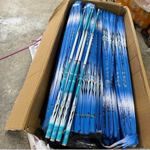 Cần câu Tay Thiên Xuyên 5h F1 bản xanh độ cứng 5h - 28i  ( Kèm Đọt Phụ Và Trục 3260 )