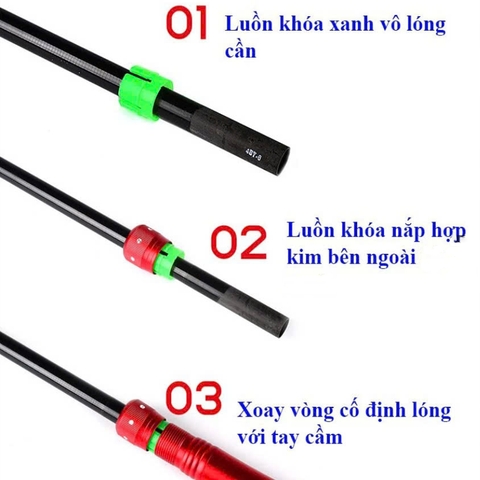 Hạ Lóng Cần cao cấp , chất liệu hợp kim , chống gỉ set , tiện lợi , chuyên dụng (Đồ Câu Gunni )