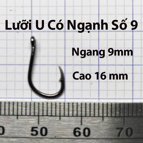 Combo Lưỡi Câu Cắm, Chữ U, Có Ngạnh, Có Khoen chống tuột dây