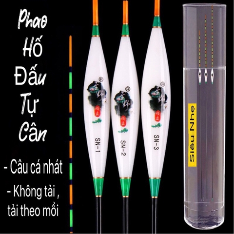 Phao Hố Đấu SN Tự Cân Không Chì  9 nấc và 15 nấc