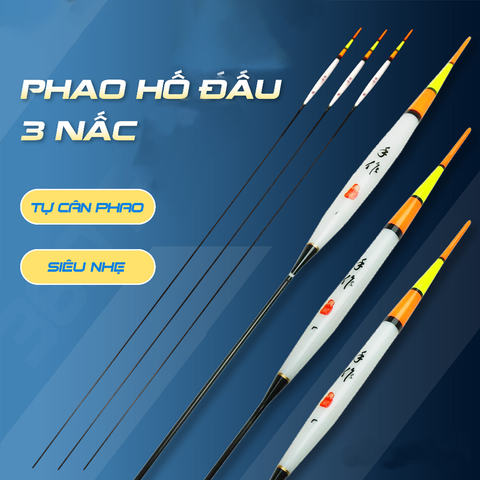 Phao Hố Đấu 3 Nấc Tự Cân Nano, Chuyên Đánh Cá Nhát, Phương Pháp Chì Chạy