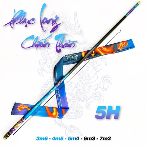 Cần câu tay Phục Long Chiến Thần 5h 28i ( Tặng kèm đọt phụ và bộ trục 3260 )