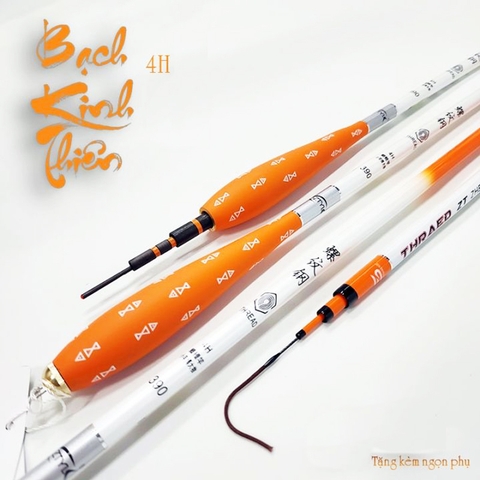 Cần câu Tay Bạch Kinh Thiên Cam 4h -28i ( Kèm Đọt Phụ )
