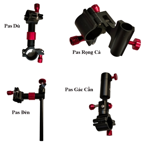 Pas Gắn Ghế, Pas Đèn, Pas Rọng, Pas Gác Cần, Pas Dù Hợp Kim Chắc Chắc, Dể Dàng Tháo Lắp