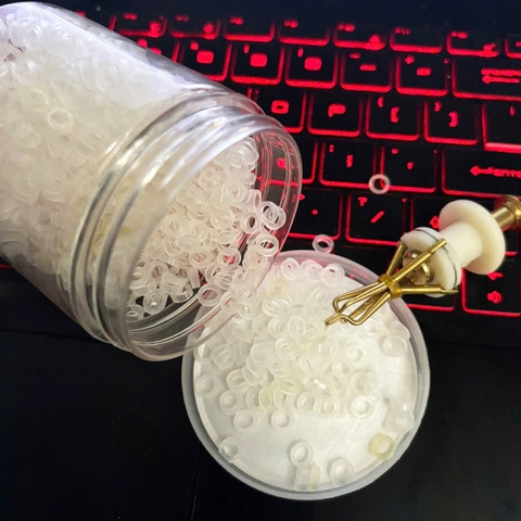 Hũ Chun Và Kẹp Chun Dùng Gắp Trùn, Buộc Hạt Xã, Kẹp Hạt Đan Câu Cá