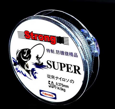 Cước Dù Câu Cá PE Màu Xám Siêu Bền 100m Có hộp