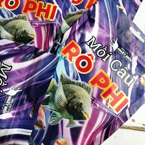 Mồi Câu Cá Rô Phi, Mồi Câu Cá Nhất Mồi, Mồi Câu Phú Thành Gói Tím Nặng 200g