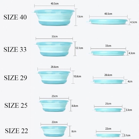 Thau Trộn Mồi Gấp Gọn Bằng Silicon Cao Cấp