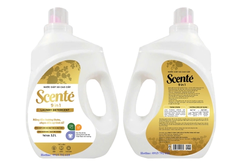 Nước giặt xả cao cấp Scenté 9 trong 1 thơm như nước hoa Pháp