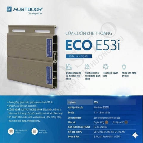 Cửa cuốn khe thoáng E53i