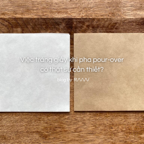 Việc tráng giấy khi pha pour-over có thật sự cần thiết?