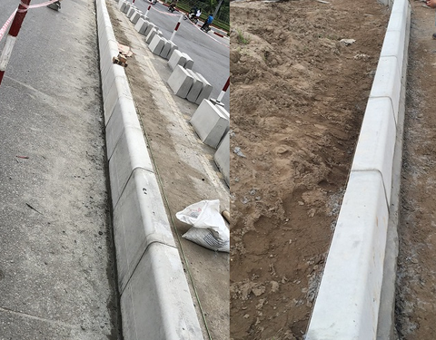 Bó vỉa Bê tông đúc sẵn