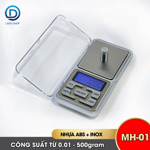 Cân tiểu ly mini bỏ túi MH-01 có độ chính xác cao, đơn vị tính 0.01g tải trọng 500g