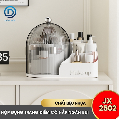 Hộp đựng cọ trang điểm, son môi, mỹ phẩn nắp xoay ngăn bụi JX2502