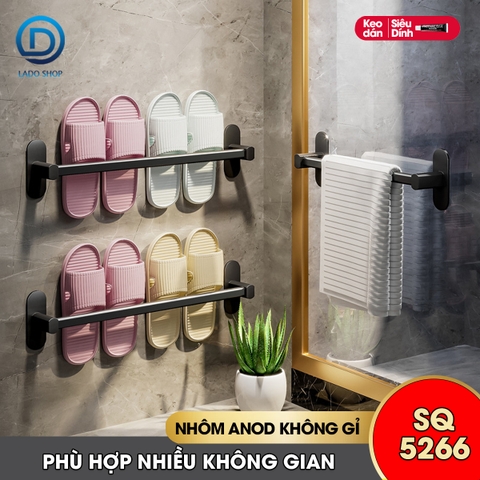 Giá để giày giá treo giày lên tường tiết kiệm không gian phòng tắm SQ-5266 Nhôm Anod không rỉ