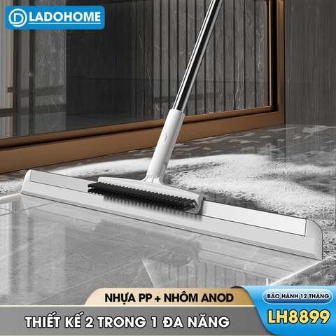 Cây gạt nước chà sàn nhà tắm 2 trong 1, chổi cọ sàn và gạt nước toilet LH-8899