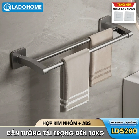 Giá treo khăn nhà tắm LD-5280 hợp kim nhôm không rỉ