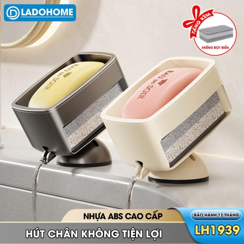 Khay đựng xà phòng để đứng kiểu mới LH-1937 đế hút chân không dể lắp đặt