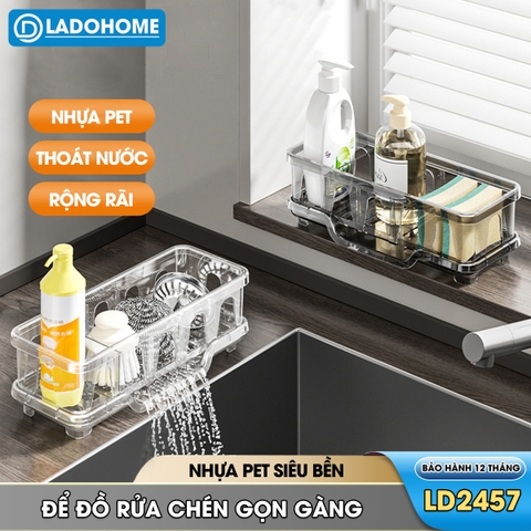 Giá để nước rửa chén, kệ để dụng cụ rửa bát đĩa LD-2457