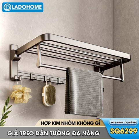 Giá treo khăn đa năng nhôm anod cao cấp SQ-6299
