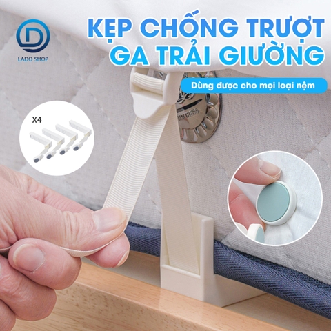 Kẹp chống trượt ga trải giường và vỏ chăn, kẹp cố định góc chăn bông ga giường D1863