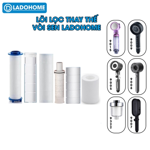 Lõi lọc thay thế cho vòi sen LADOHOME đủ các loại