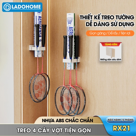 Móc treo chuyên dụng cho vợt cầu lông, móc dán tường RX21