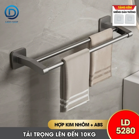 Giá treo khăn nhà tắm LD-5280 hợp kim nhôm không rỉ