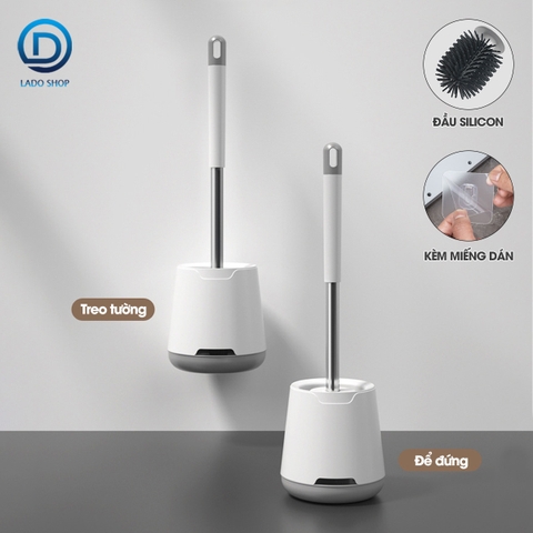 Cọ chà bồn cầu toilet đầu silicon LD-8101