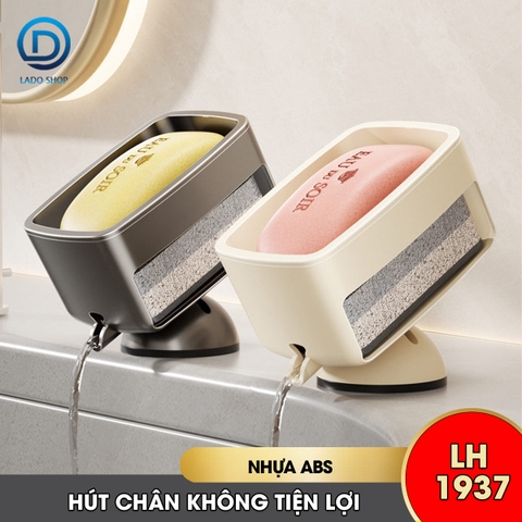 Khay đựng xà phòng để đứng kiểu mới LH-1937 đế hút chân không dể lắp đặt