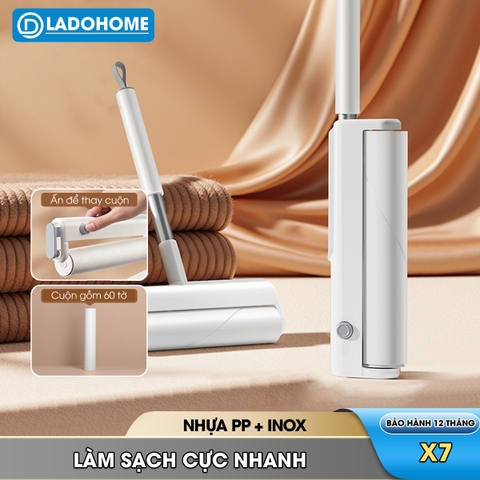 Con lăn hút bụi ga giường nệm sofa quần áo X7, con lăn dính bụi vải, lông thú hiệu quả nhanh chóng