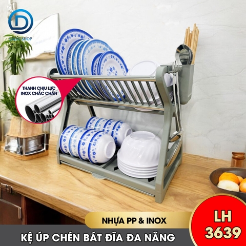 Kệ úp chén, kệ bát đĩa LH-3639
