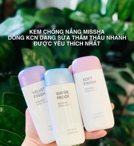 KCN Missha Soft Finish Sun Milk Hồng
