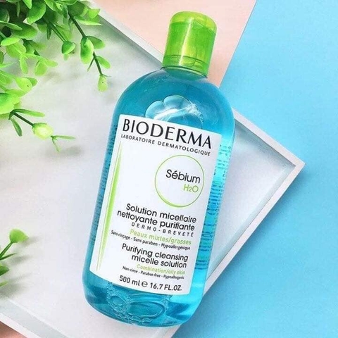 Tẩy trang Bioderma 500ml - Xanh