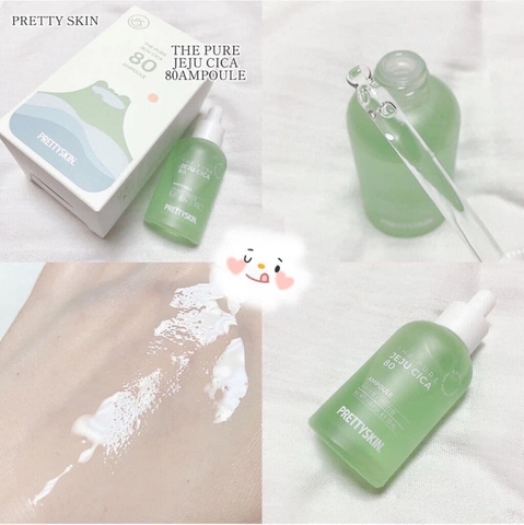 Prettyskin - Ampoule Trị Mụn Jeju Cica (Màu Xanh)