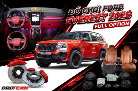 Đồ chơi Ford Everest 2026 từ cơ bản đến full option trọn gói 