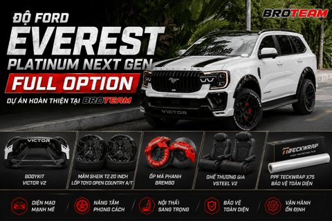 Độ Ford Everest Platinum Next Gen Full Option – Dự Án Hoàn Thiện Tại BROTEAM