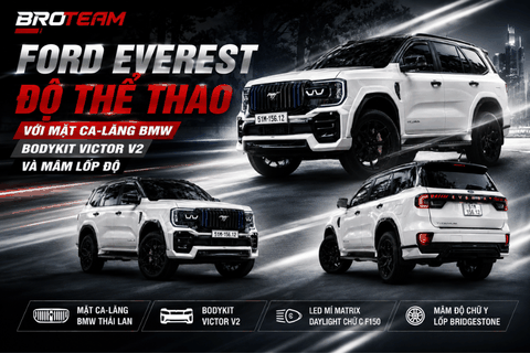 Ford Everest Độ Thể Thao Với Mặt Ca-Lăng BMW, Bodykit Victor V2 Và Mâm Lốp Độ