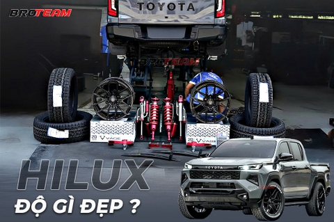 Hilux độ gì đẹp 2026 giúp xe đầm chắc và vận hành ổn định hơn