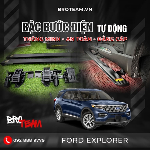 Bậc Bước Điện Lên Xuống Xe Ford Explorer