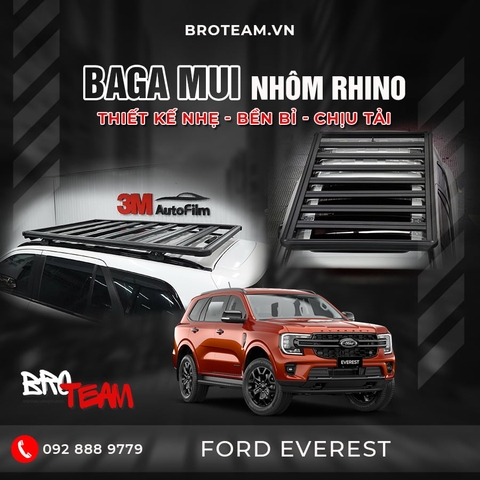 Baga mui Nhôm RHINO cho xe Ford Everest