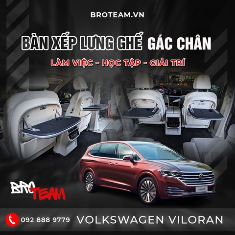 Bàn Xếp Lưng Ghế Có Gác Chân Xe Ô Tô Volkswagen Viloran