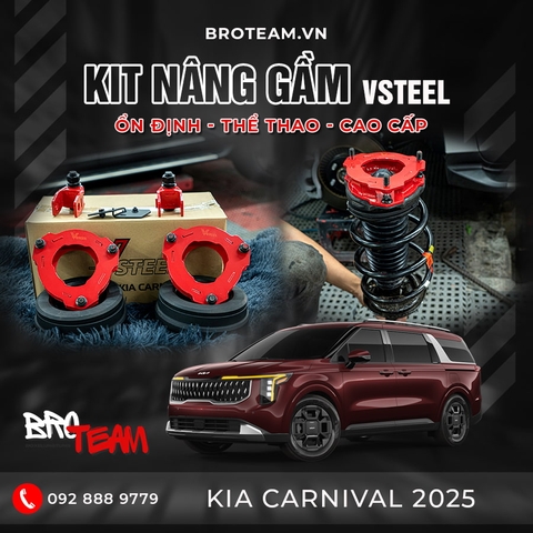 Bộ Kit Nâng Gầm Kia Carnival 2025 Hiệu VSTEEL