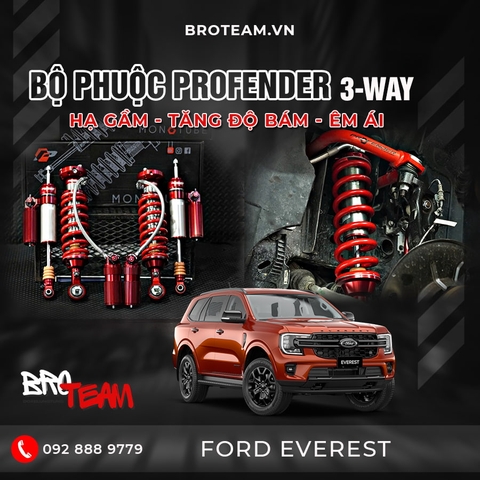 Bộ Phuộc Profender 3-Way Thái Lan Cho Ford Everest