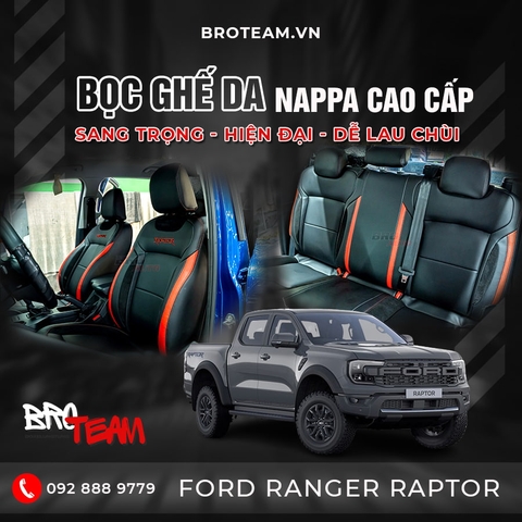 Bọc Ghế Da Xe Bán Tải Ford Ranger Raptor