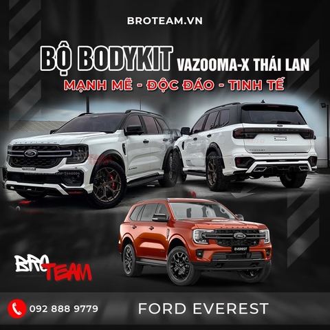Body Kit Ford Everest 2023 Mẫu Vazooma-X Thái Lan