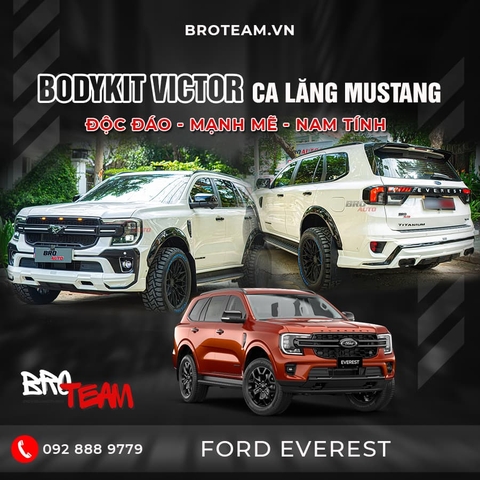 Bodykit Victor Thái Lan mặt ca lăng Mustang Ngựa cho Ford Everest