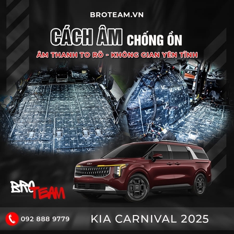 Cách Âm Chống Ồn Xe Kia Carnival
