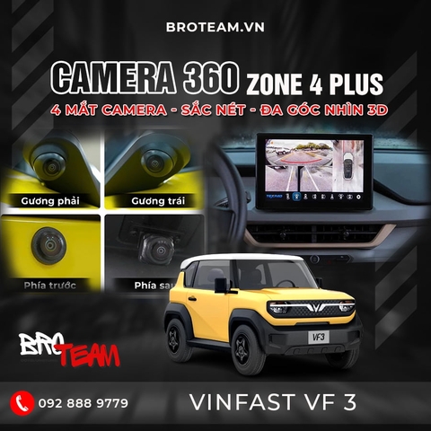 Camera 360 ô tô TexPad Zone 4 Plus cho Vinfast VF3